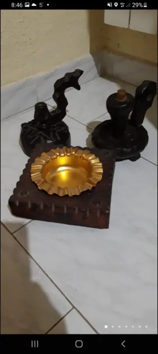 Conjunto recibidor castellano años 70