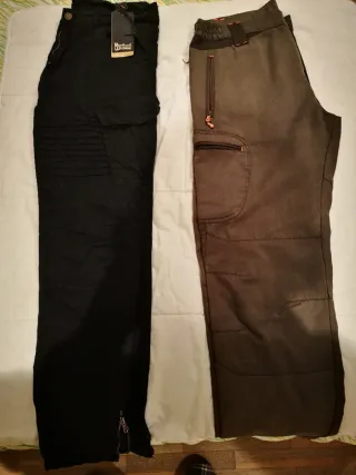 2 Pantalones Hombre Multibolsillos Talla L