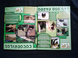 Álbum Cromos "National Geographic" Magic Box.