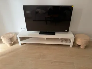 Mueble TV blanco madera. Nuevo
