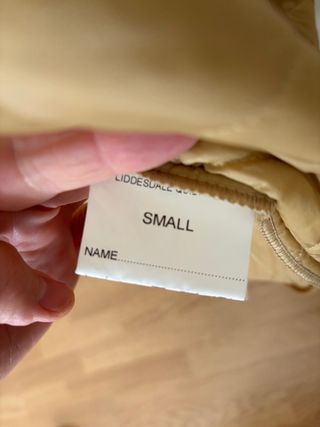 Giubbotto imbottita Barbour in giallo senape