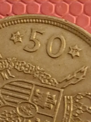 Moneda 50 Pesetas 1975 Juan Carlos I Rey de España