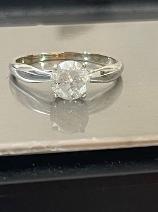 Anillo Oro 18k Diamante Natural 1.14 Ct SI2