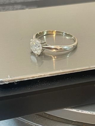 Anillo Oro 18k Diamante Natural 1.14 Ct SI2