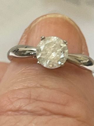 Anillo Oro 18k Diamante Natural 1.14 Ct SI2