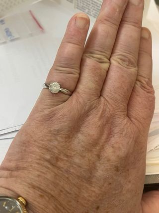 Anillo Oro 18k Diamante Natural 1.14 Ct SI2