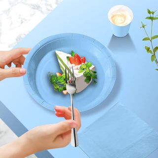 Vajilla Desechable Fiesta Azul