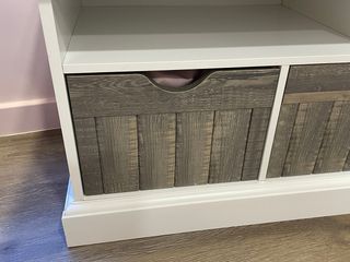 Banco Oldekrog JYSK 3 cajones y cojin. Montado.