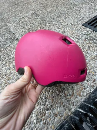 Casco infantil rosa 52-54 cm