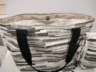 Duo Bolso Hombro Negro Gris