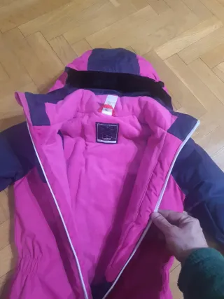 Mono de esquí Wedze rosa y azul T.6