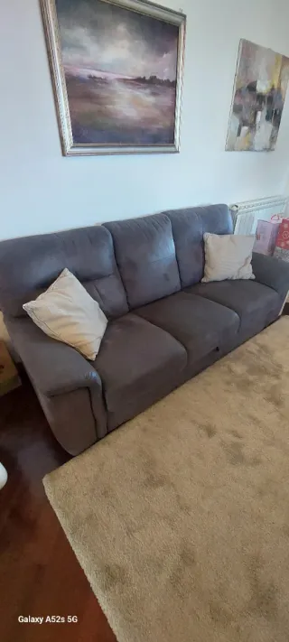 Divano 3 posti Dondi Salotti tessuto grigio