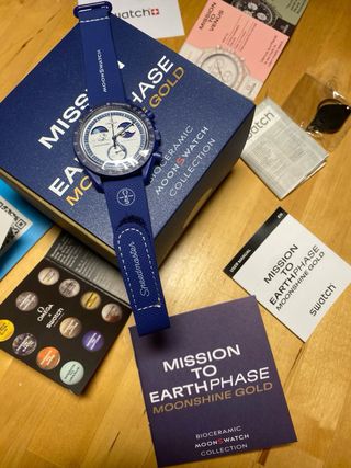 OmegaxSwatch Mission to Earth Moonshine Gold