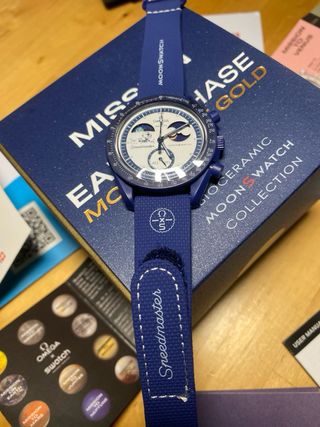 OmegaxSwatch Mission to Earth Moonshine Gold