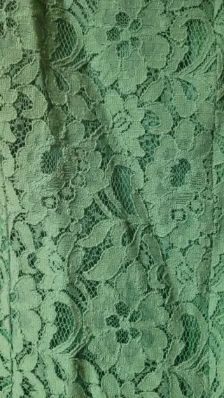 Vestido Verde Encaje Pilar Prieto.