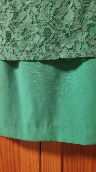 Vestido Verde Encaje Pilar Prieto.