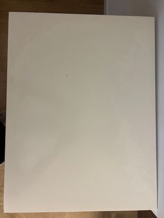 Mesita de noche blanca de madera