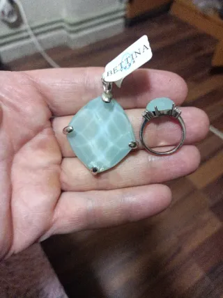 Anillo y Colgante Plata Bettina