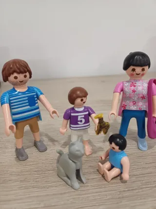 Playmobil familia con animales