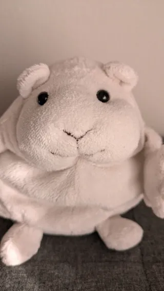 Pupazzo criceto morbido bianco