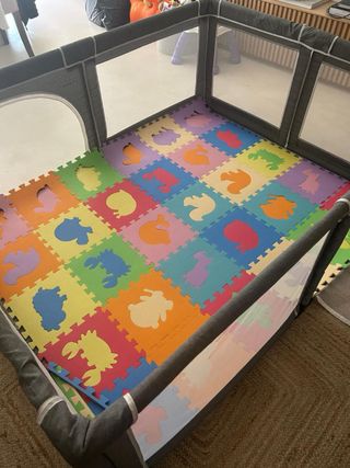 Parque infantil negro y gris YOBEST 190cm