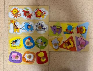 Puzzles de madera con animales