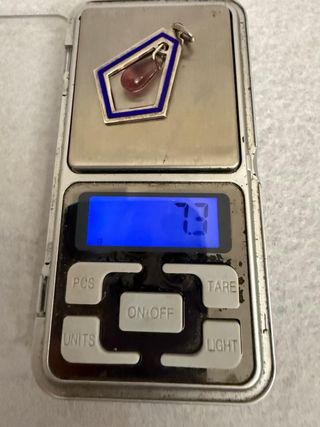 Ciondolo antico Argento 800 con pietra