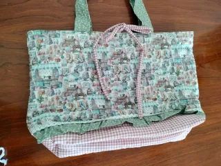 Bolso de hombro patchwork multicolor