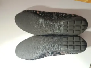 Manoletinas KOKUA negras y multicolor