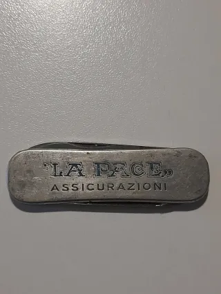 Coltellino La Pace Assicurazioni anni '30