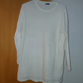 Abrigo blanco de pelo sintético