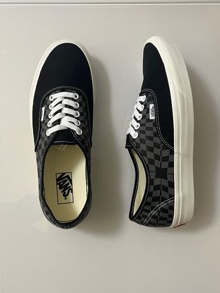 Scarpe Vans Authentic Checkerboard Nere Grigie Tg