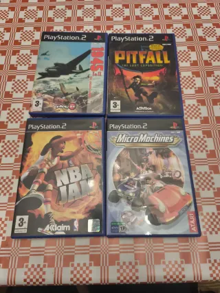 4 Juegos PS2 + memory card 8MB