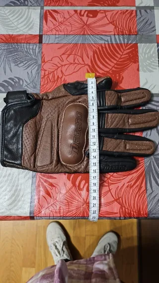 Guantes de piel para moto