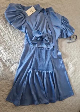 Vestido azul mujer