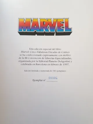 Cinco fabulosas décadas de comics. Marvel