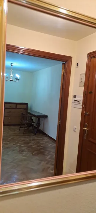 Espejo grande dorado y rosa