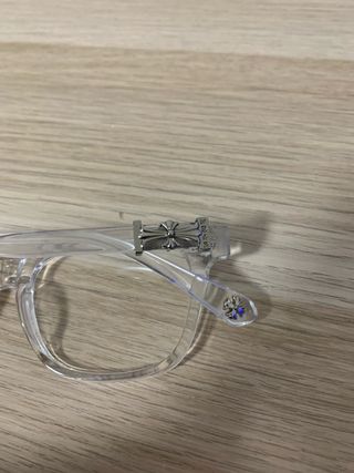 Occhiali Chrome Hearts trasparenti argento