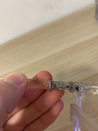 Occhiali Chrome Hearts trasparenti argento