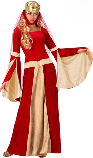 Disfraz Reina Medieval Carnaval Atosa Talla XS/S