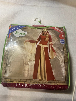 Disfraz Reina Medieval Carnaval Atosa Talla XS/S