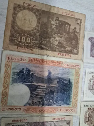 Lote Billetes Antiguos España