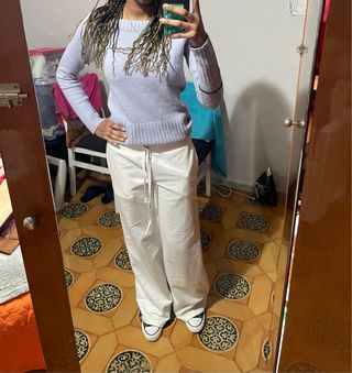 Jersey morado cuello barco