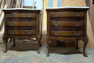 Cómoda antigua mármol y madera