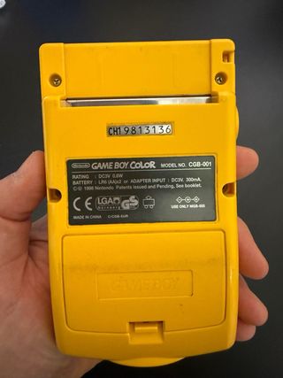 Game Boy Color Amarilla (Funciona)