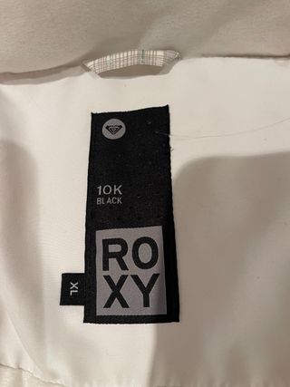 Plumífero Roxy Blanco y Gris