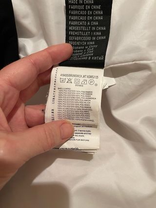 Plumífero Roxy Blanco y Gris