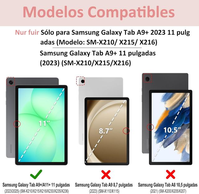 Custodia con tastiera per Samsung Galaxy Tab A11 Plus