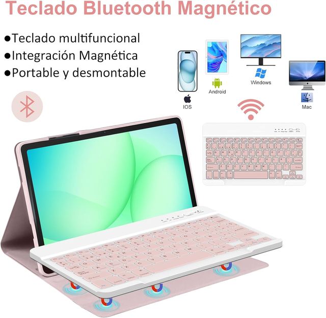 Custodia con tastiera per Samsung Galaxy Tab A11 Plus