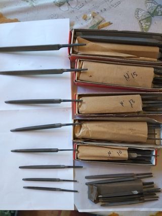 Lote de limas Triangulares